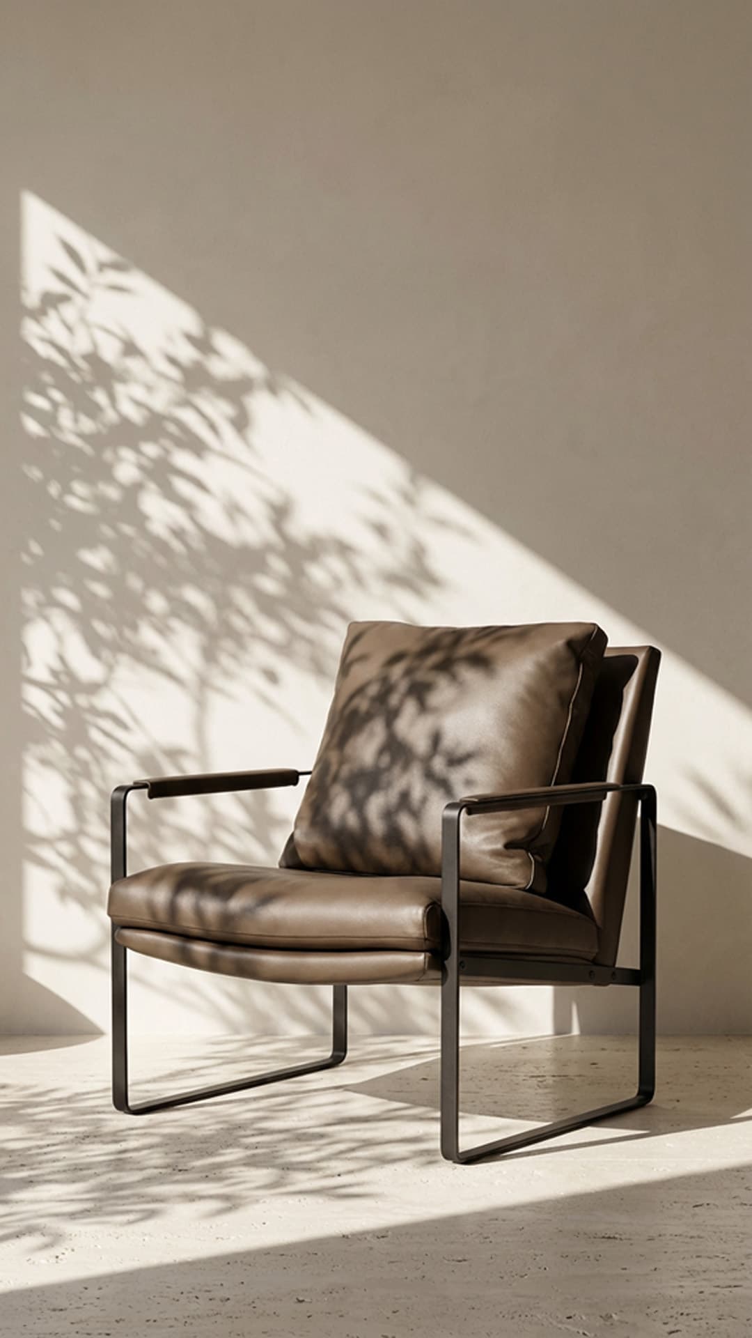 Metal Frame Lounge Chair / Modern Sling Armchair