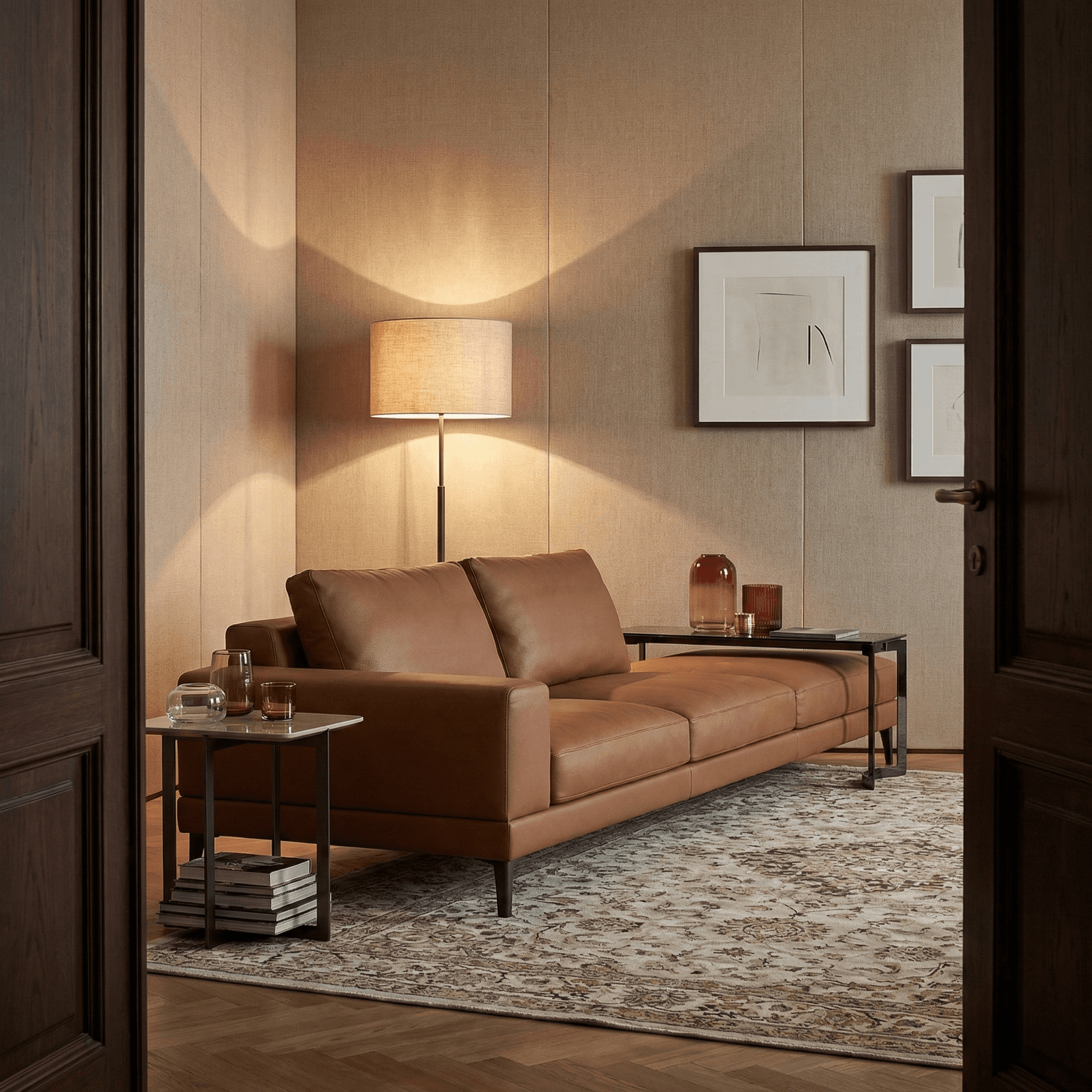 Modular Leather Sofa